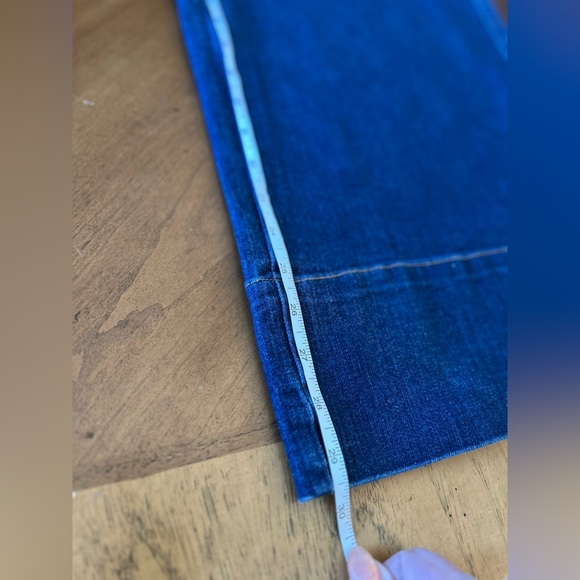 Oat New York Wide-Leg Blue Denim Tie Pants size 8/29 NWT - Picture 10 of 10